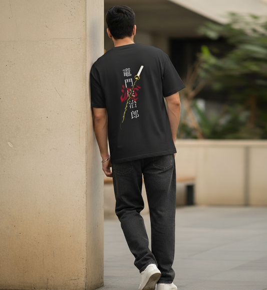 Demon Slayer Oversized T-Shirt – Men's Anime Graphic Tee by Evora