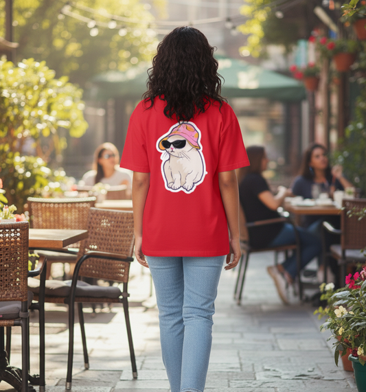 "Love & Coffee" Oversized T-Shirt for Women
