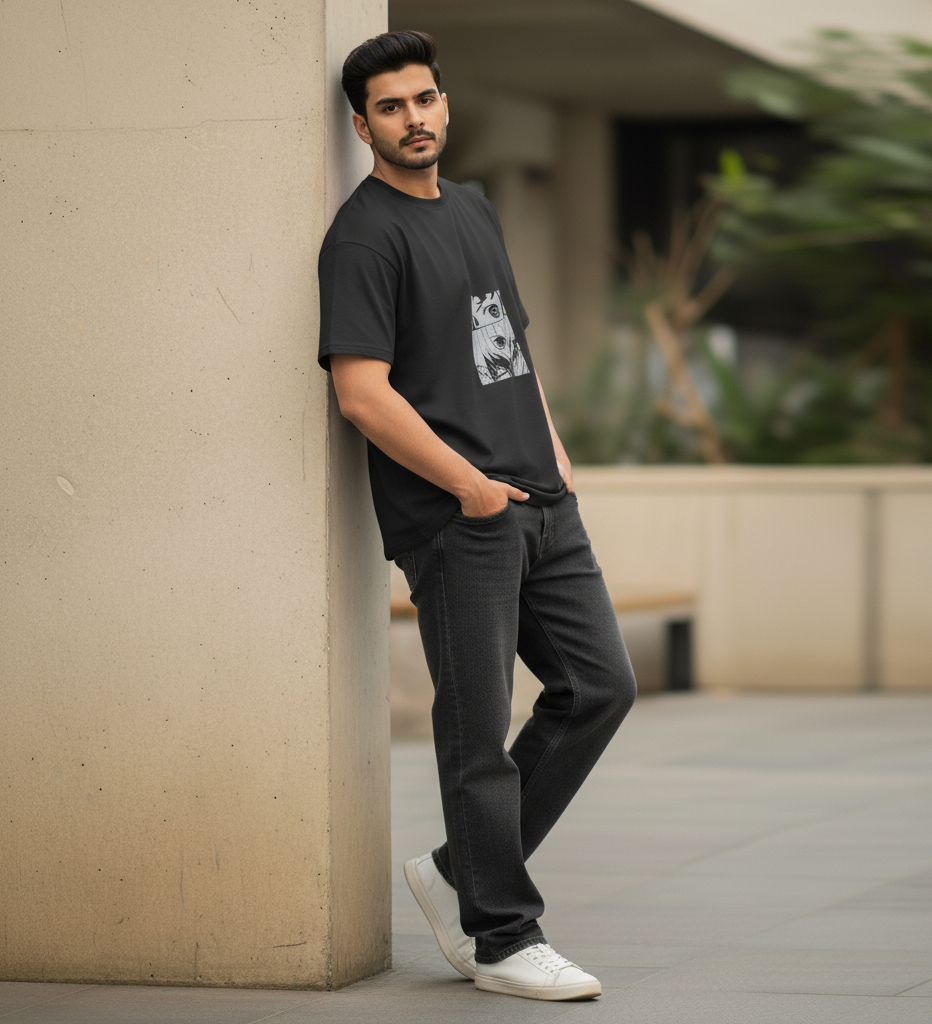 Demon Slayer Oversized T-Shirt – Men's Anime Graphic Tee by Evora