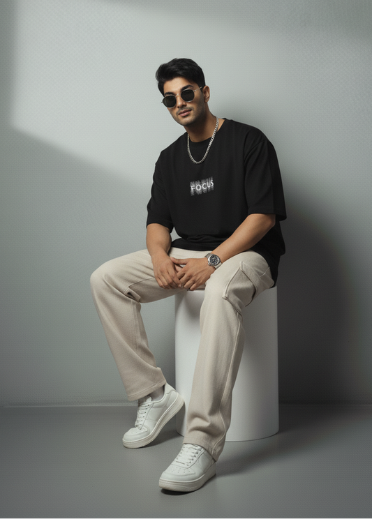 Evora “FOCUS” Oversized Men’s T-Shirt