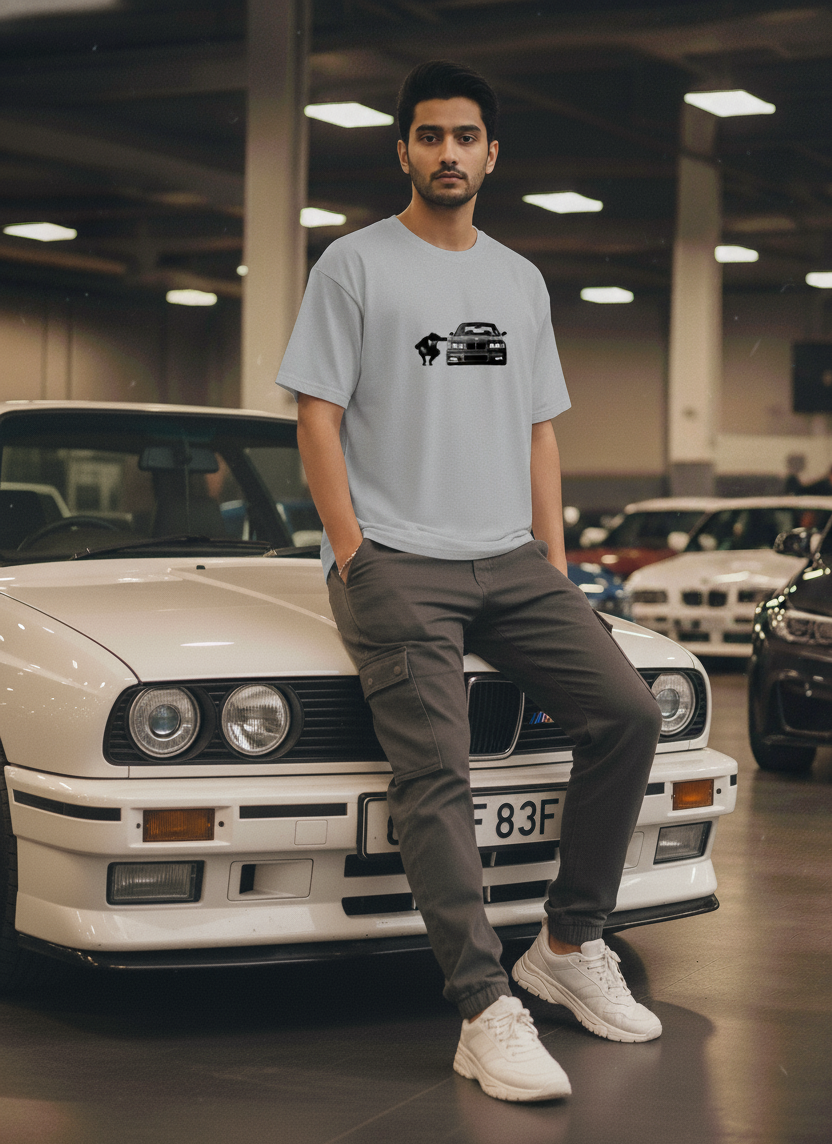 Evora x BMW M5 Oversized Graphic Tee – Drive Aesthetic