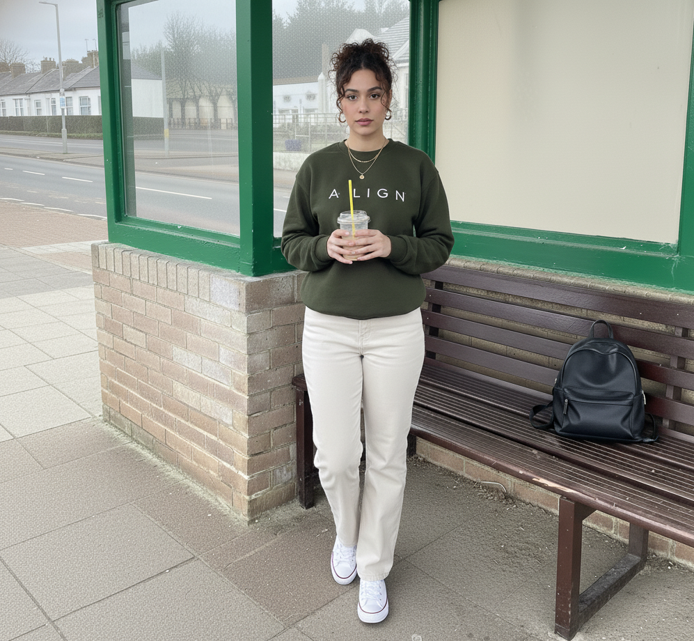 Evora “ALIGN” Women’s Aesthetic Oversized Sweatshirt