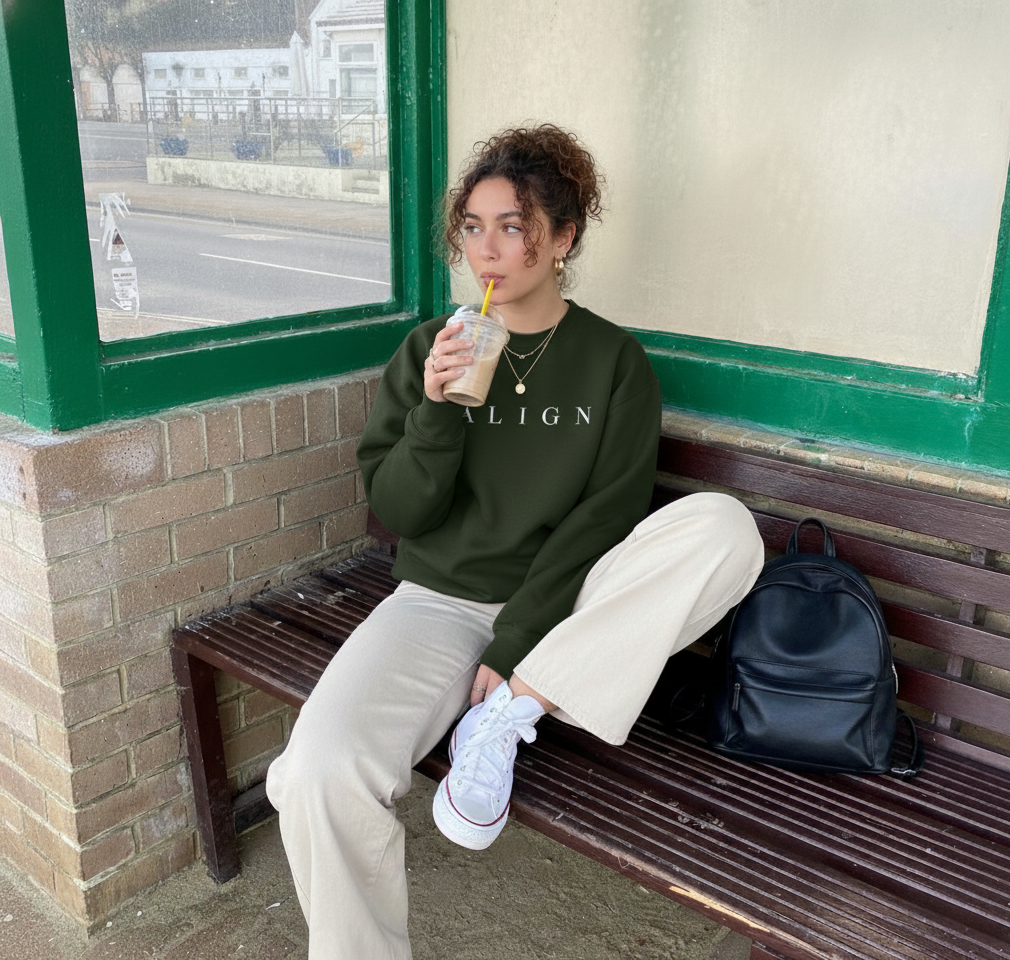Evora “ALIGN” Women’s Aesthetic Oversized Sweatshirt