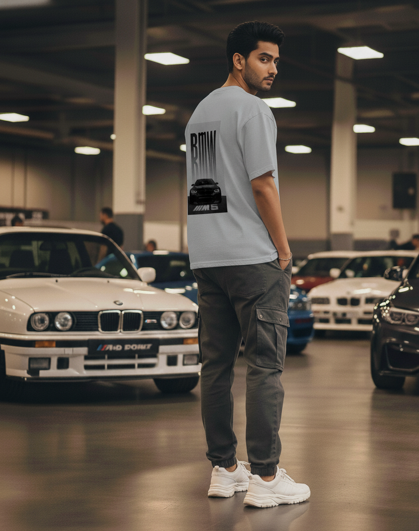 Evora x BMW M5 Oversized Graphic Tee – Drive Aesthetic