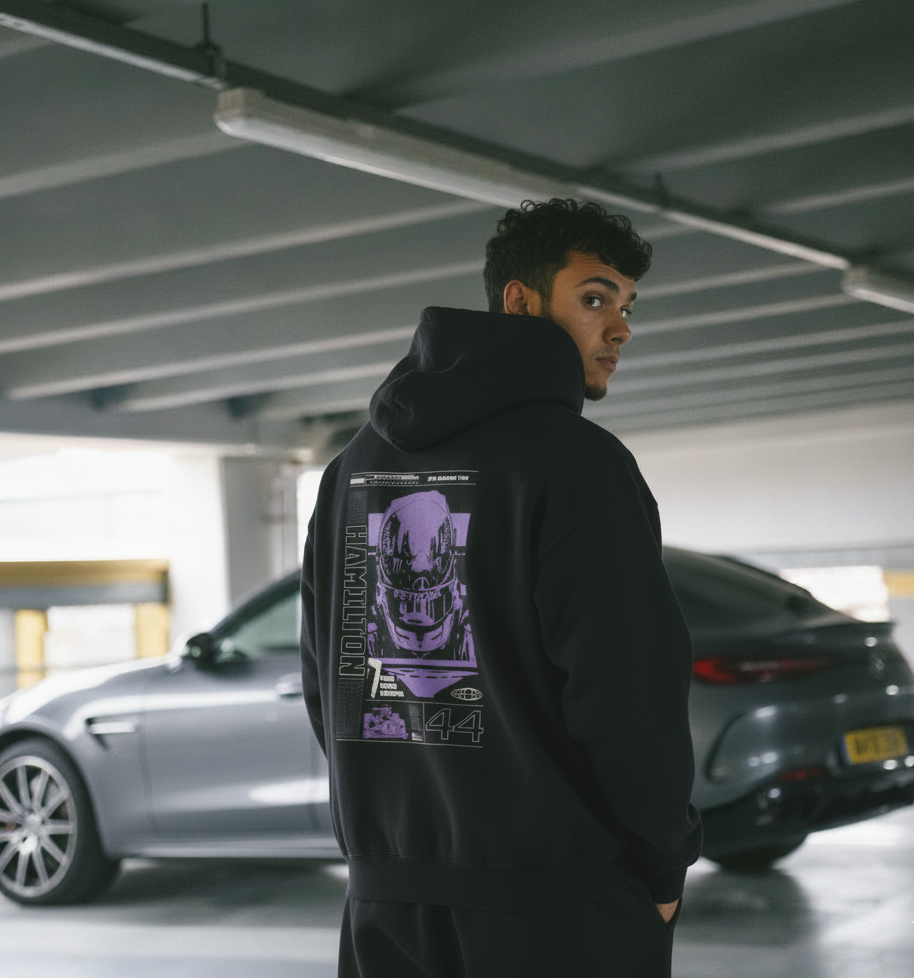 EVORA Street X AMG Graphic Hoodie – Black