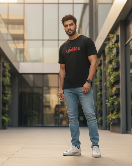 Limited Edition Men’s Premium Black T-Shirt by Evora
