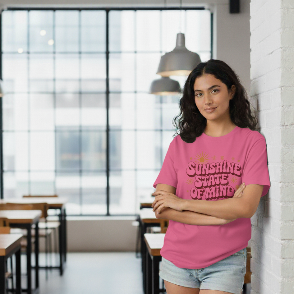 Sunshine State of Mind Women’s Graphic T-Shirt | Trendy Summer Streetwear