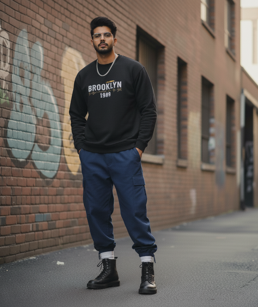 Evora “Brooklyn 1989” Men’s Graphic Sweatshirt