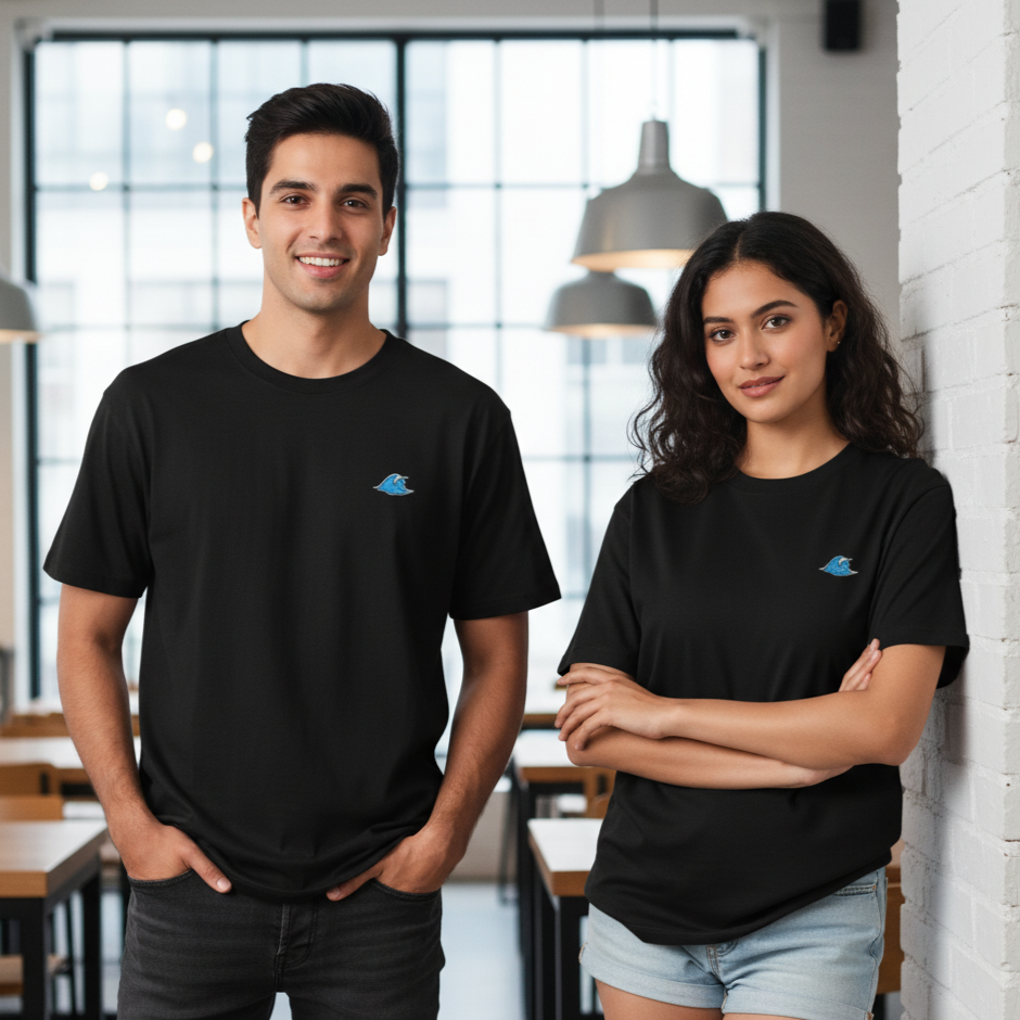 Ocean Drifter Oversized T-Shirt | "Waves Don't Scare Me" Back Print | Unisex