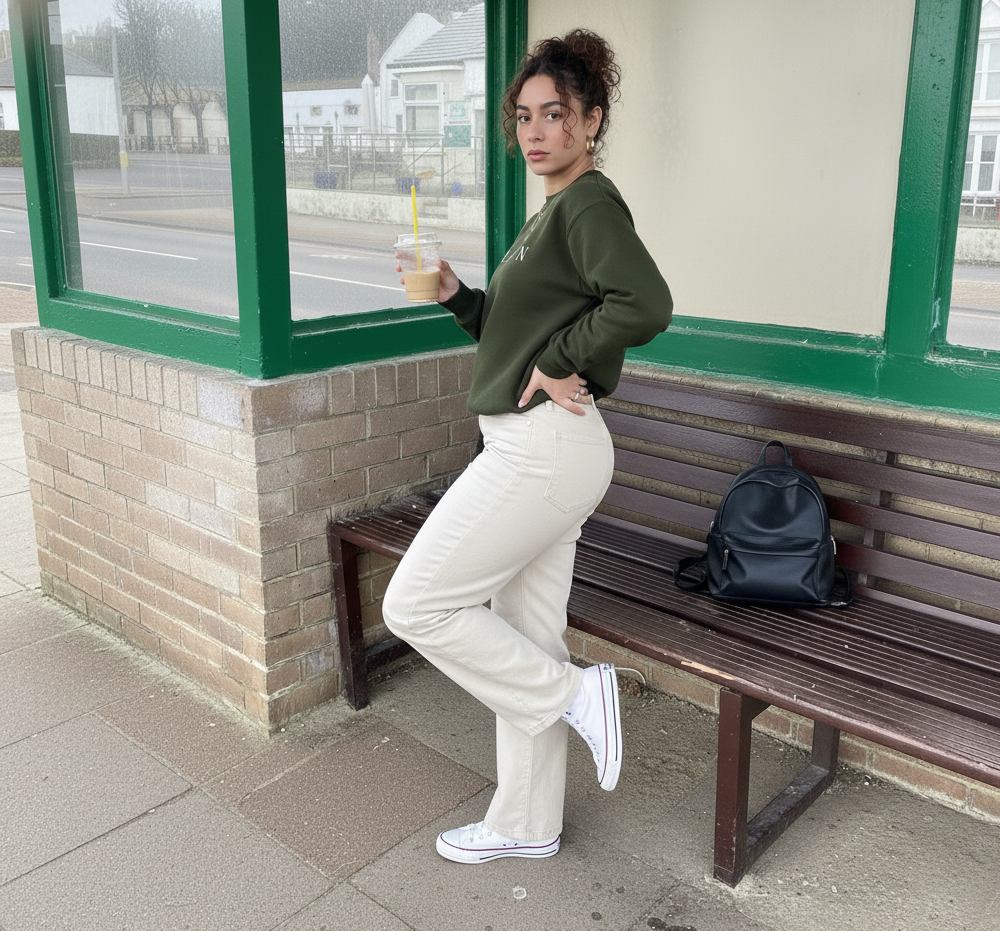 Evora “ALIGN” Women’s Aesthetic Oversized Sweatshirt