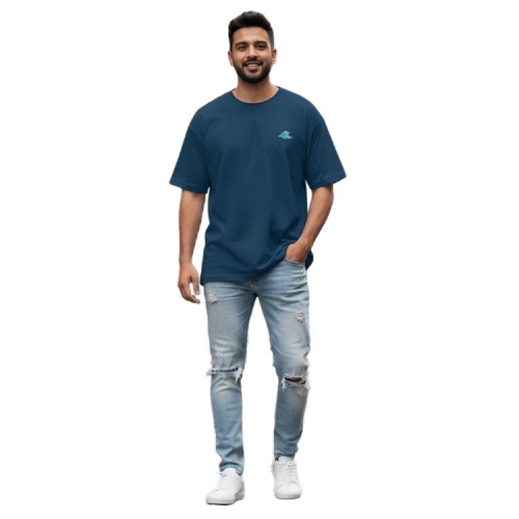 Ocean Drifter Oversized T-Shirt | "Waves Don't Scare Me" Back Print | Unisex