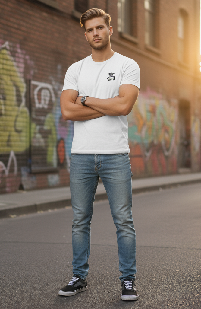 Don't Look Back" Bold Graphic T-Shirt