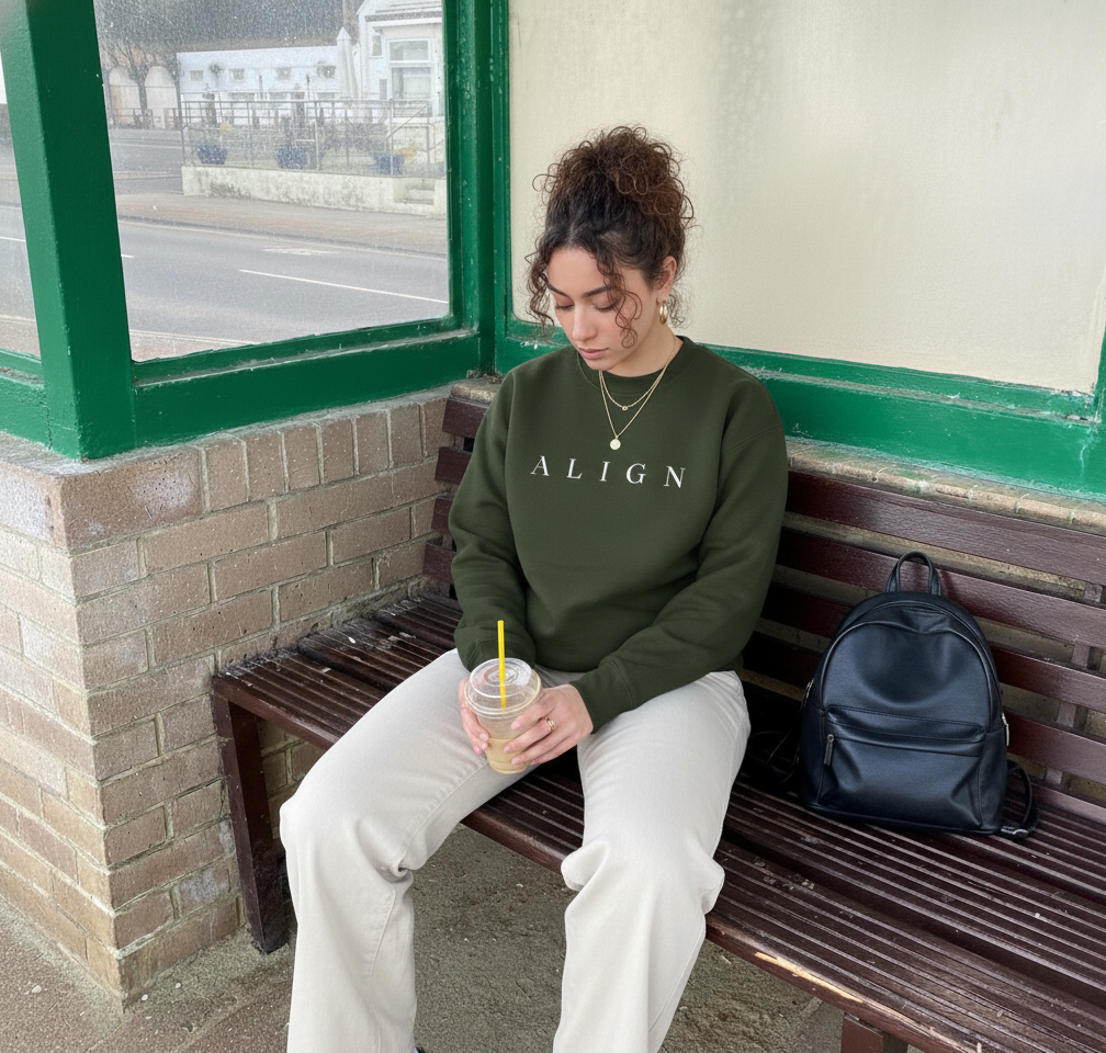 Evora “ALIGN” Women’s Aesthetic Oversized Sweatshirt