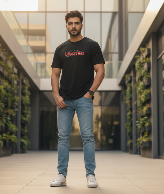 Limited Edition Men’s Premium Black T-Shirt by Evora