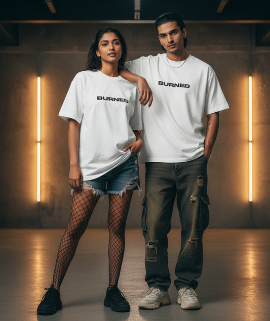 Evora “BURNED” Unisex Oversized T-Shirt