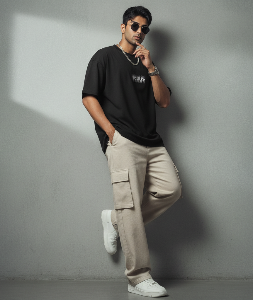 Evora “FOCUS” Oversized Men’s T-Shirt