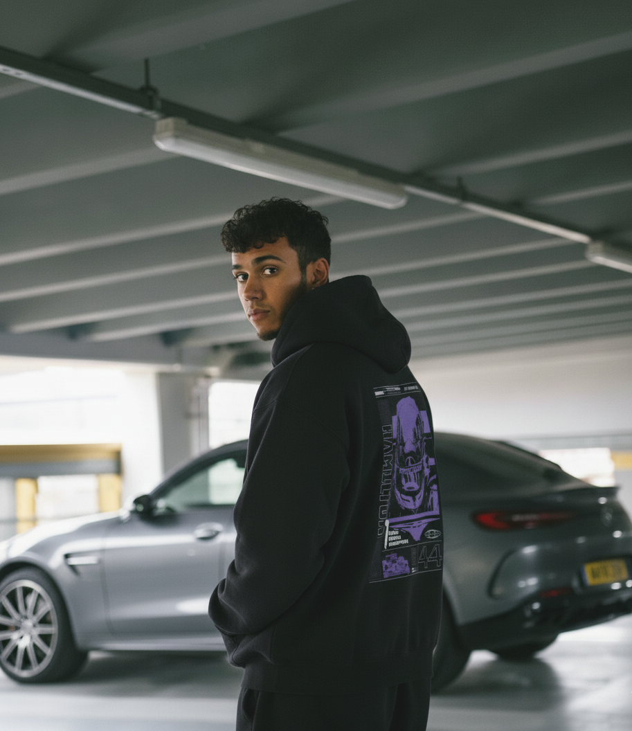 EVORA Street X AMG Graphic Hoodie – Black