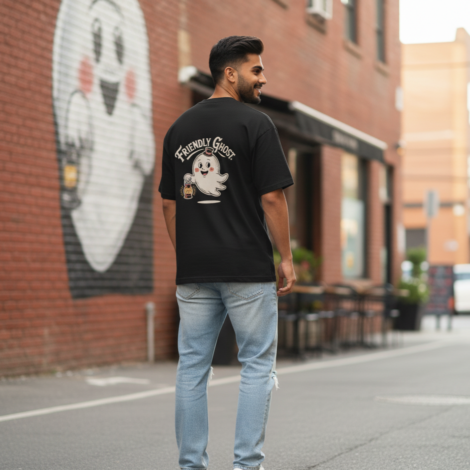 Friendly Ghost Oversized Tshirt | Unisex