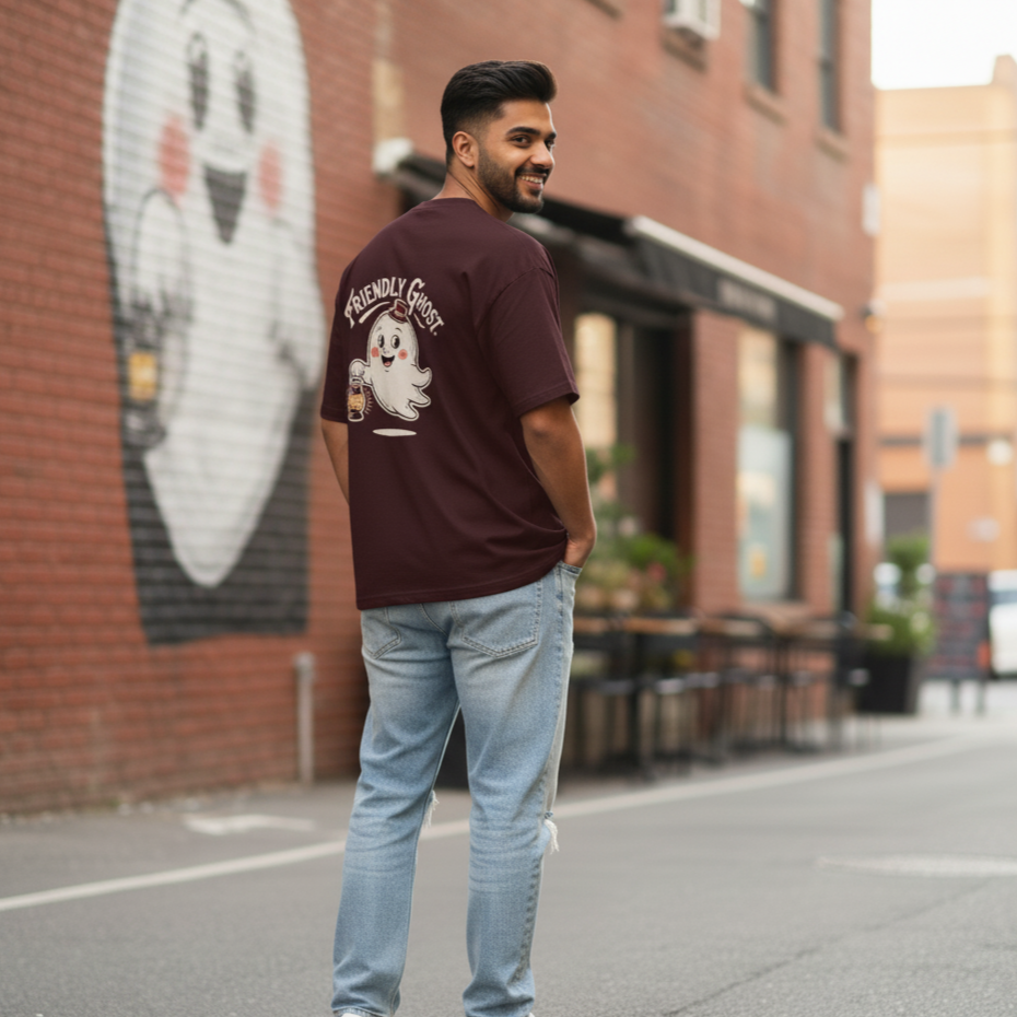 Friendly Ghost Oversized Tshirt | Unisex